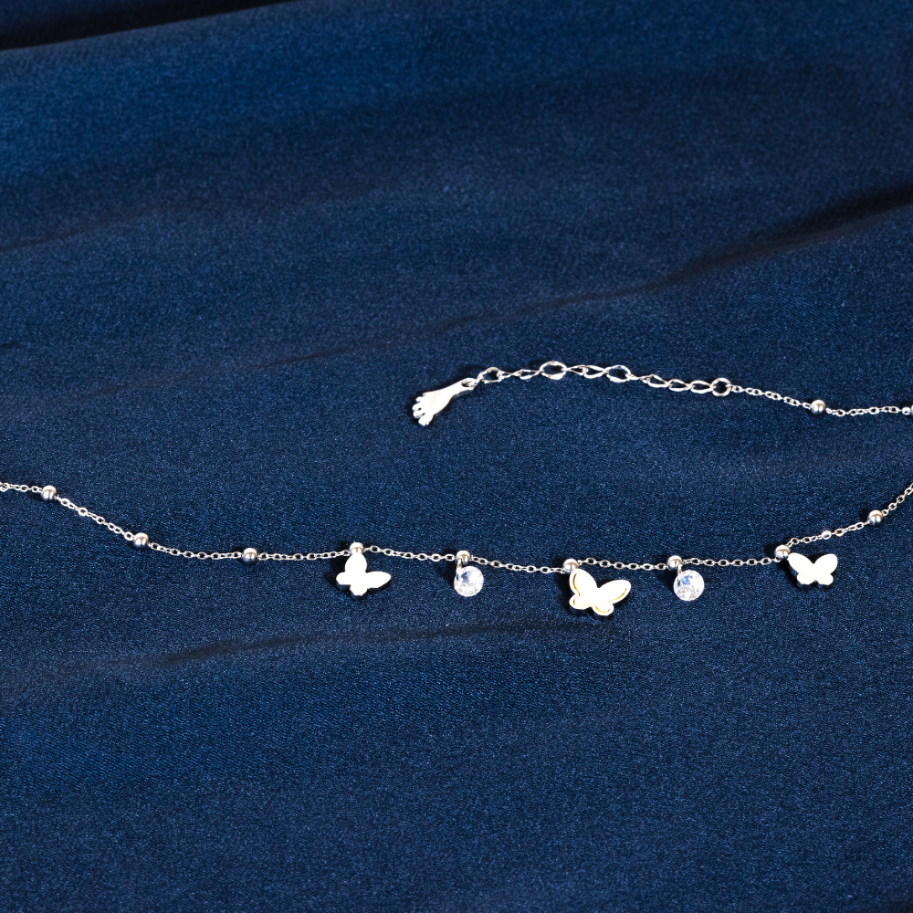 FlutterGlow Charm Anklet