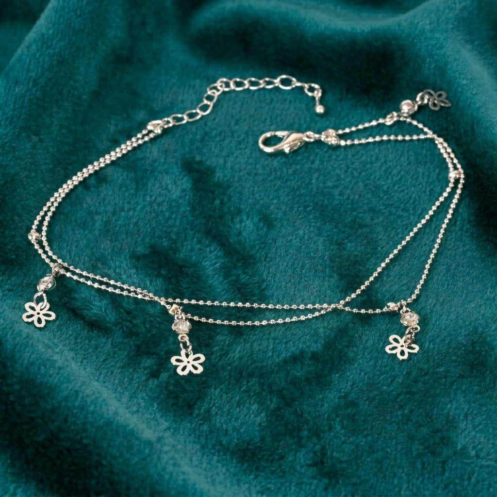 Bloomtwine charm anklet