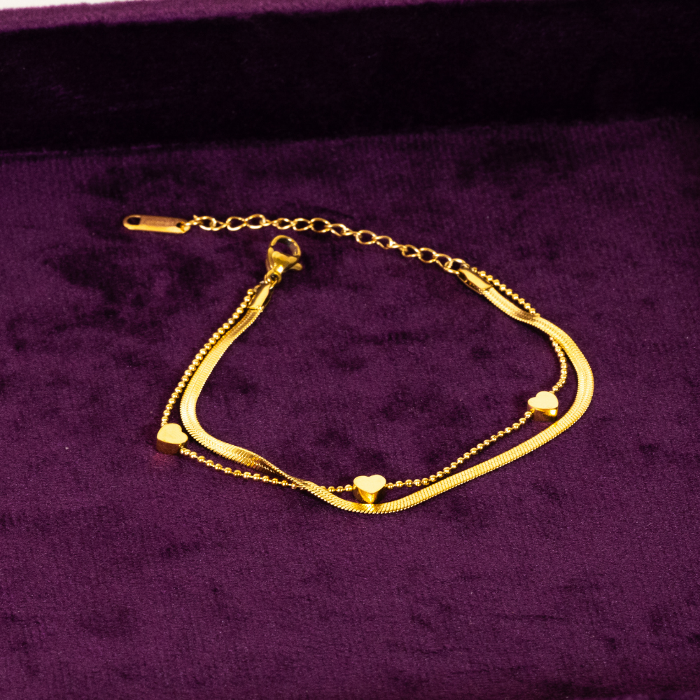 Golden Harmony Layered Bracelet