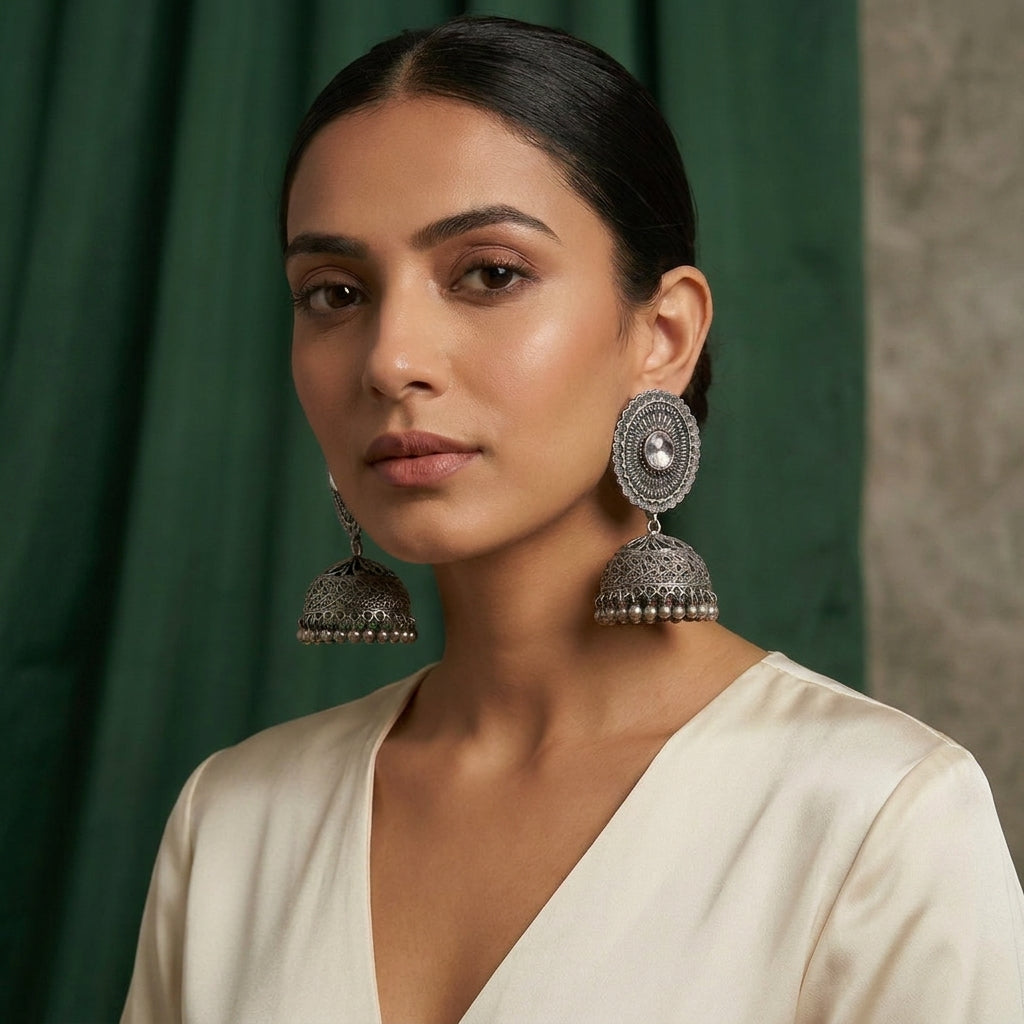 Heritage Bloom Jhumkas