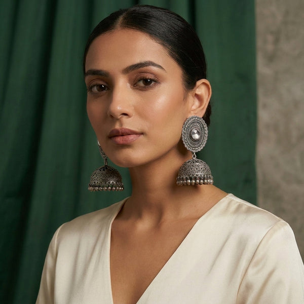Heritage bloom jhumkas